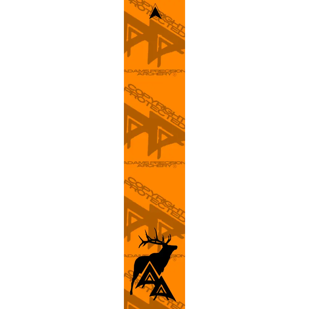 APA GAME SERIES ELK FLO ORANGE ARROW WRAP FLUORESCENT / TRADITIONAL ARROW WRAPS