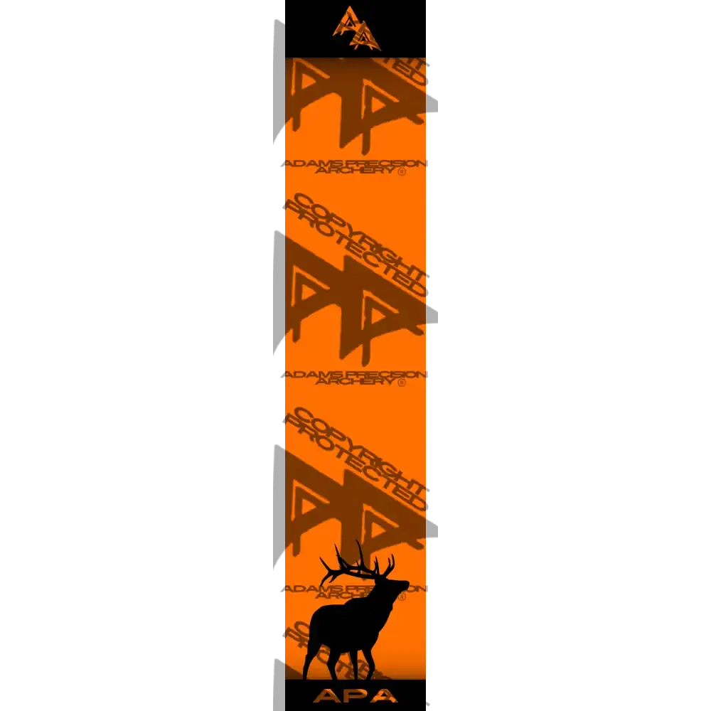 APA GAME SERIES ELK FLO ORANGE ARROW WRAP FLUORESCENT / BANDED ARROW WRAPS
