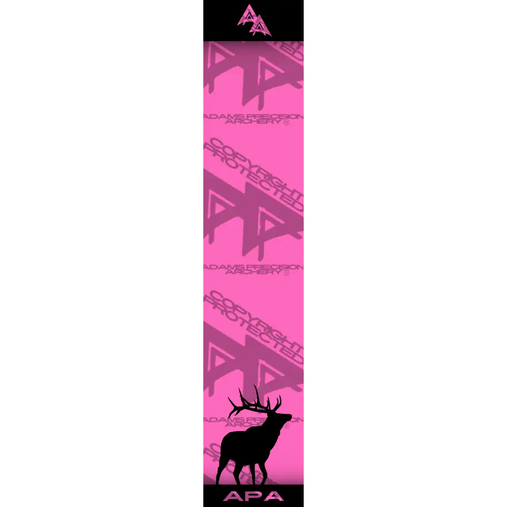 APA GAME SERIES ELK FLO PINK ARROW WRAP FLUORESCENT / BANDED ARROW WRAPS