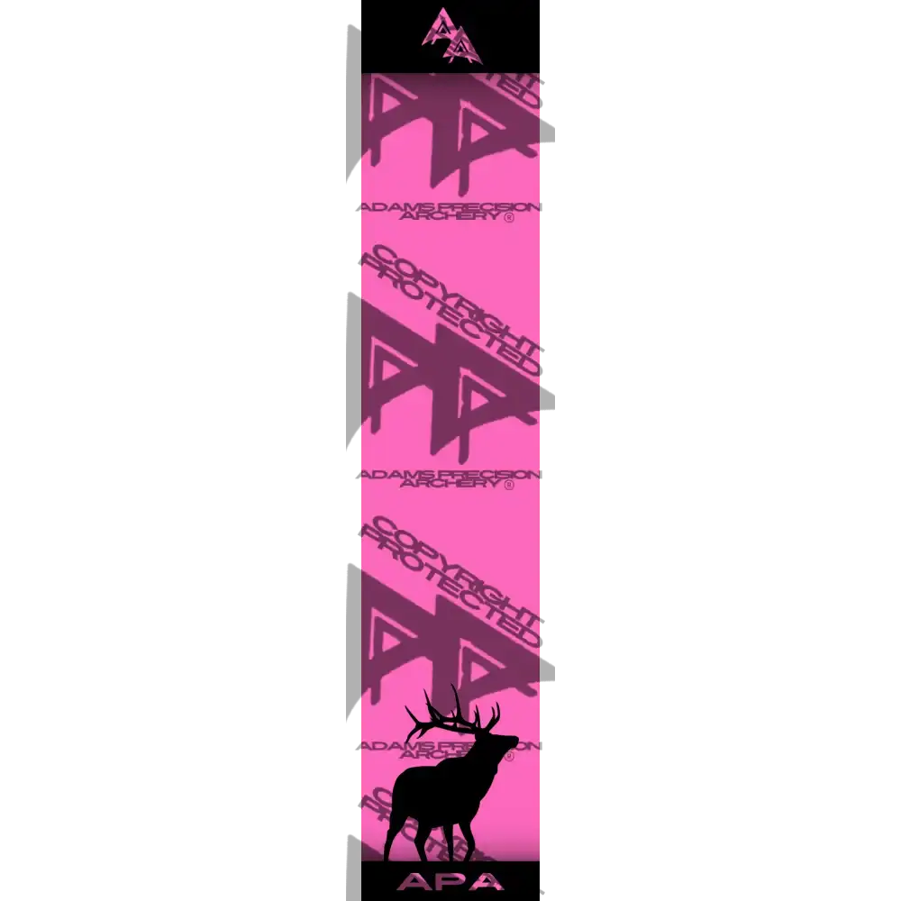 APA GAME SERIES ELK FLO PINK ARROW WRAP FLUORESCENT / BANDED ARROW WRAPS