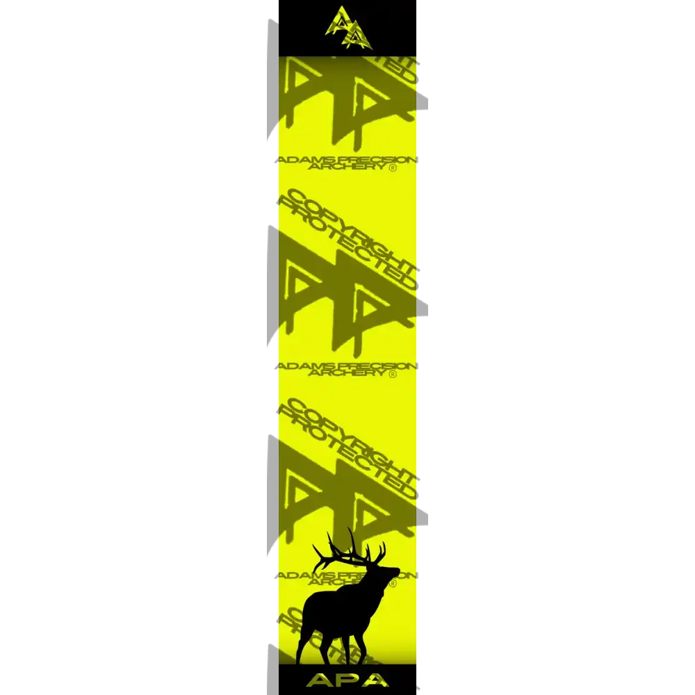 APA GAME SERIES ELK FLO YELLOW ARROW WRAP FLUORESCENT / BANDED ARROW WRAPS