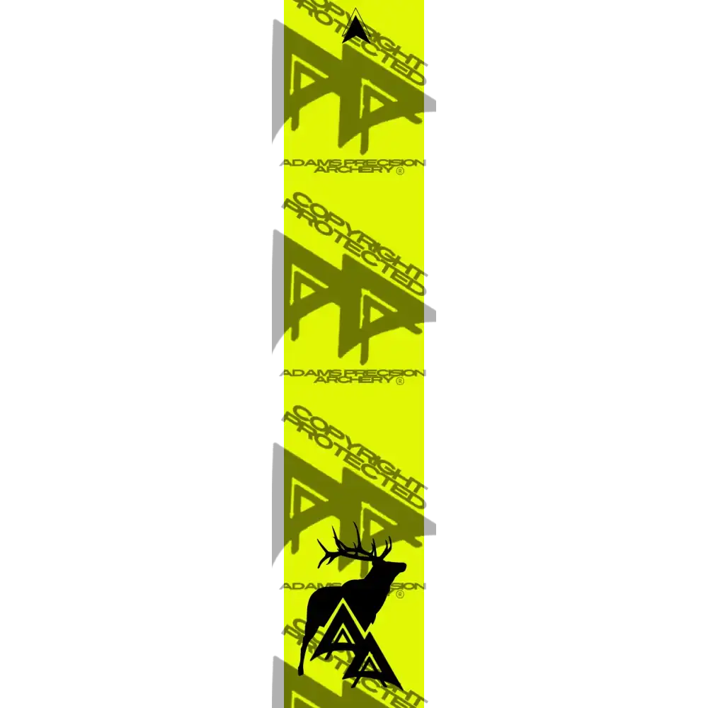 APA GAME SERIES ELK FLO YELLOW ARROW WRAP FLUORESCENT / TRADITIONAL ARROW WRAPS