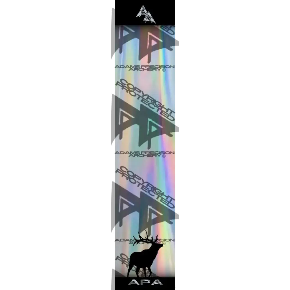 APA GAME SERIES ELK HOLOGRAPHIC ARROW WRAP  / TRADITIONAL ARROW WRAPS