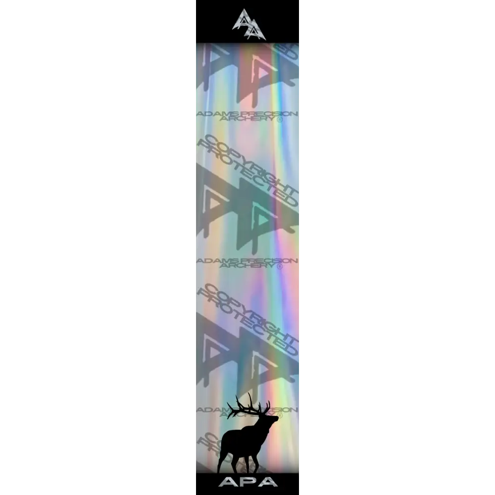 APA GAME SERIES ELK HOLOGRAPHIC ARROW WRAP  / TRADITIONAL ARROW WRAPS