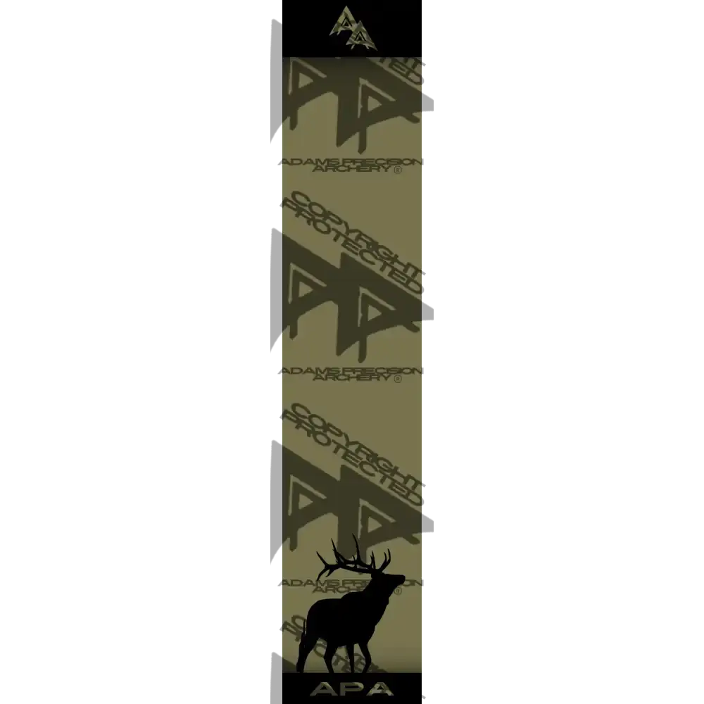 APA GAME SERIES ELK OD GREEN ARROW WRAP MATTE (STANDARD) / BANDED ARROW WRAPS