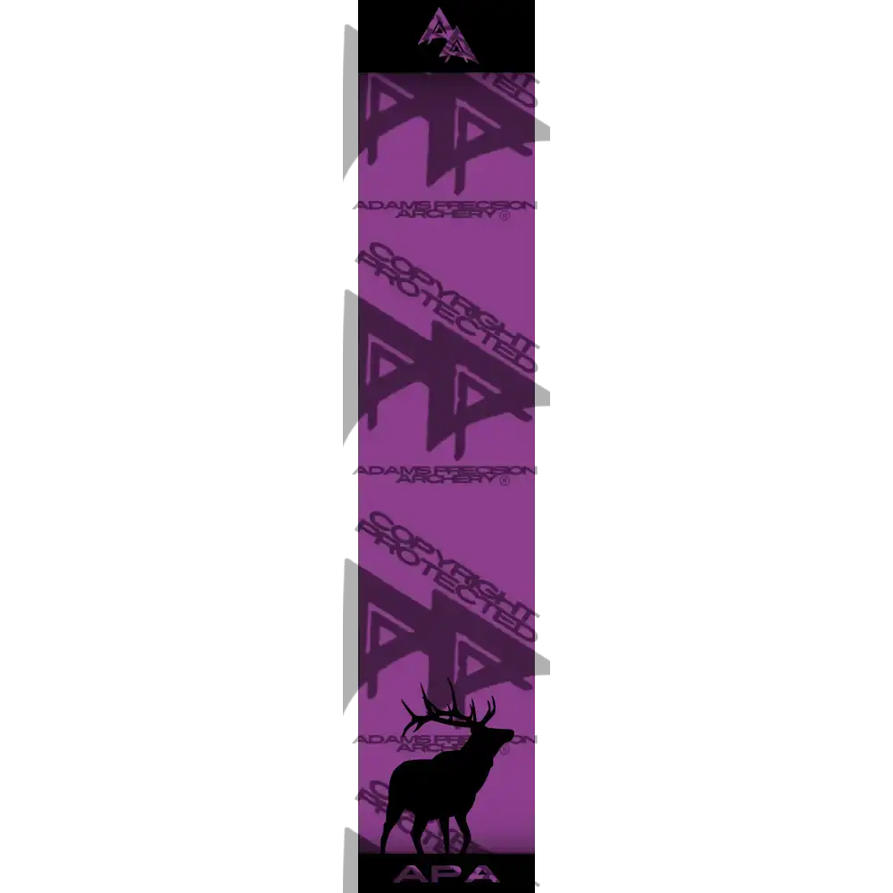 APA GAME SERIES ELK PURPLE ARROW WRAP MATTE (STANDARD) / BANDED ARROW WRAPS