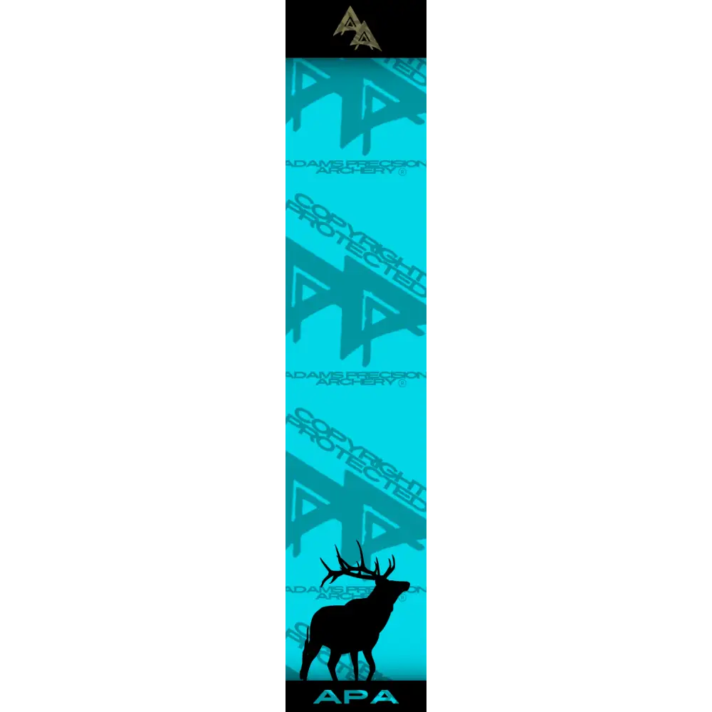 APA GAME SERIES ELK TEAL ARROW WRAP MATTE (STANDARD) / BANDED ARROW WRAPS