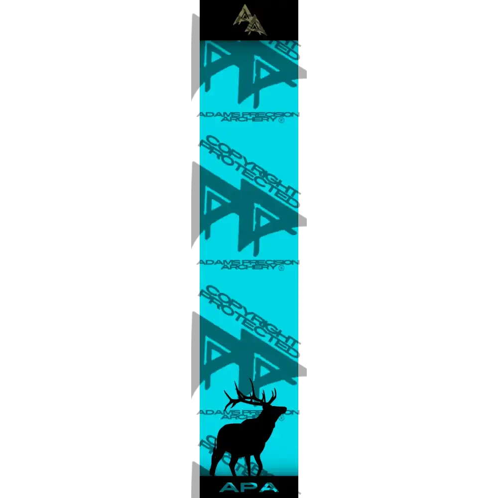 APA GAME SERIES ELK TEAL ARROW WRAP MATTE (STANDARD) / BANDED ARROW WRAPS