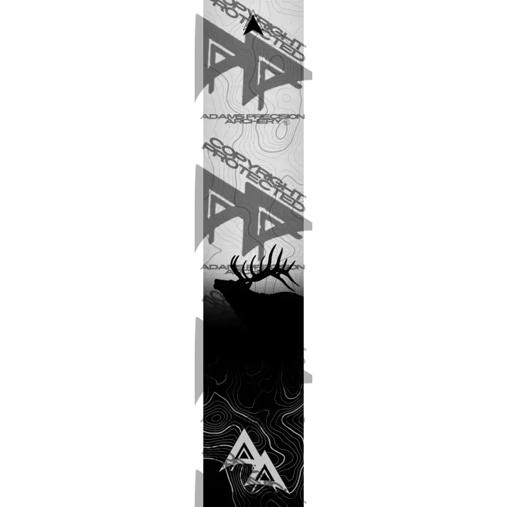 APA GAME SERIES ELK TOPO FADE METALLIC SILVER ARROW WRAP