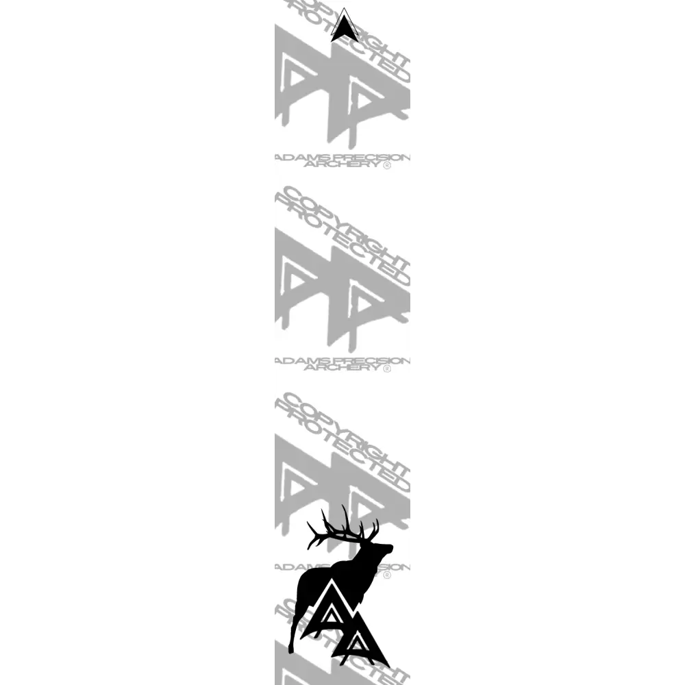 APA GAME SERIES ELK WHITE ARROW WRAP MATTE (STANDARD) / TRADITIONAL ARROW WRAPS
