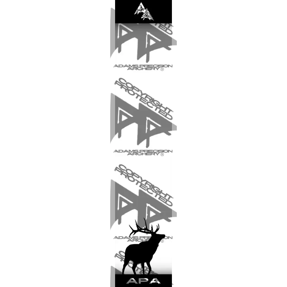 APA GAME SERIES ELK WHITE ARROW WRAP MATTE (STANDARD) / BANDED ARROW WRAPS