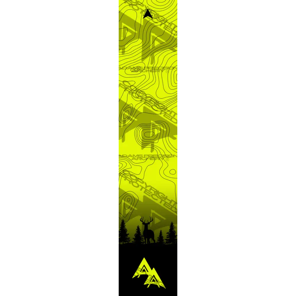 APA GAME SERIES MOONLIT TOPO FADE FLO YELLOW ARROW WRAP FLUORESCENT