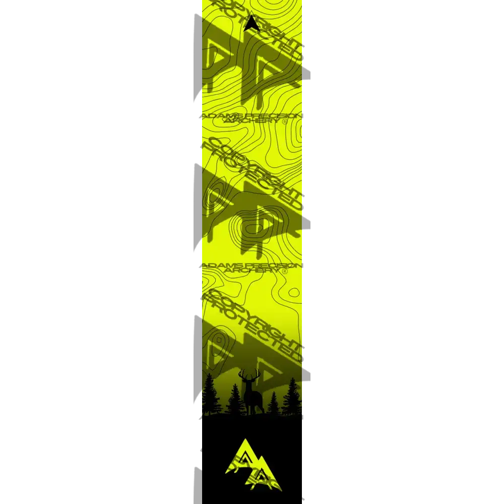 APA GAME SERIES MOONLIT TOPO FADE FLO YELLOW ARROW WRAP FLUORESCENT