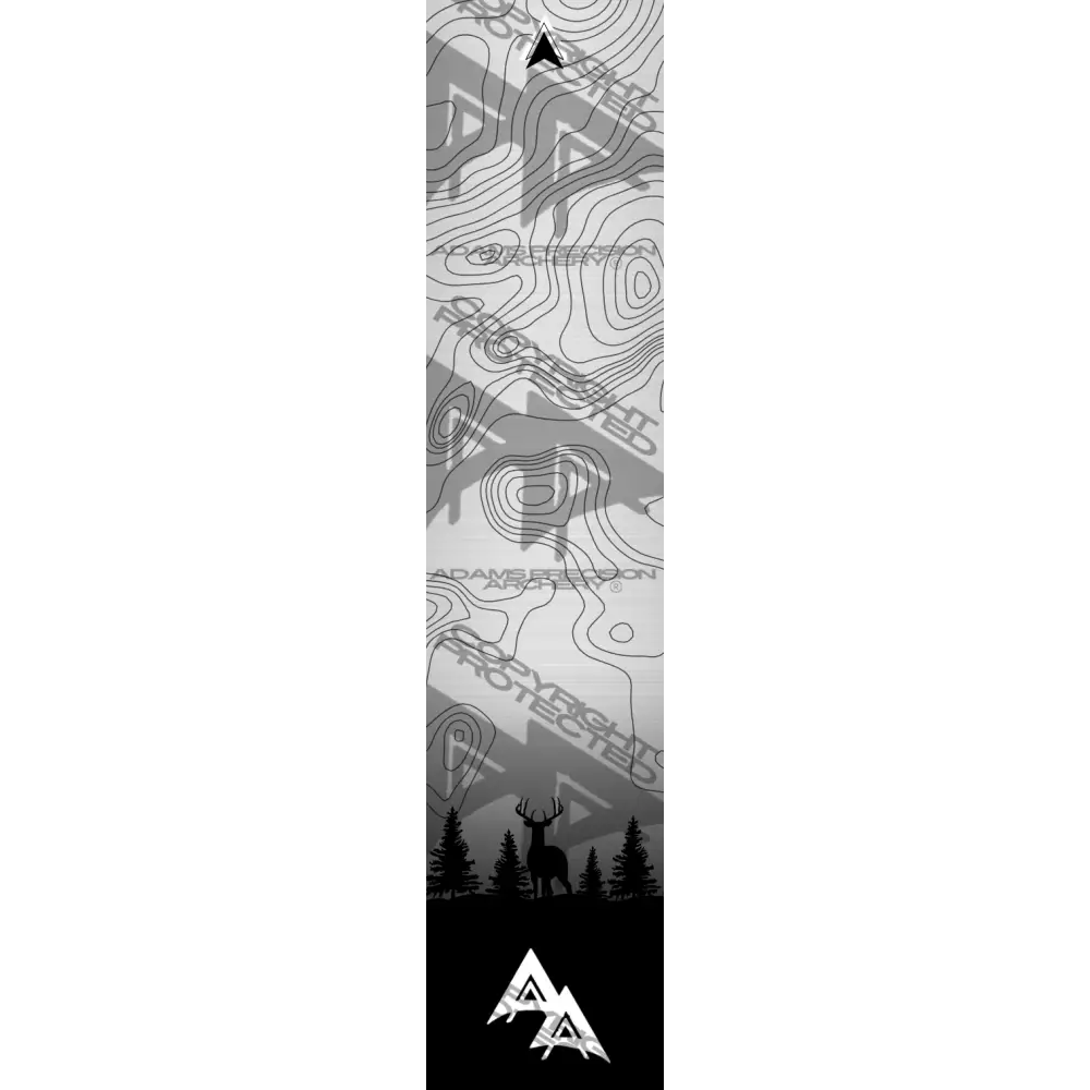 APA GAME SERIES MOONLIT TOPO FADE METALLIC SILVER ARROW WRAP