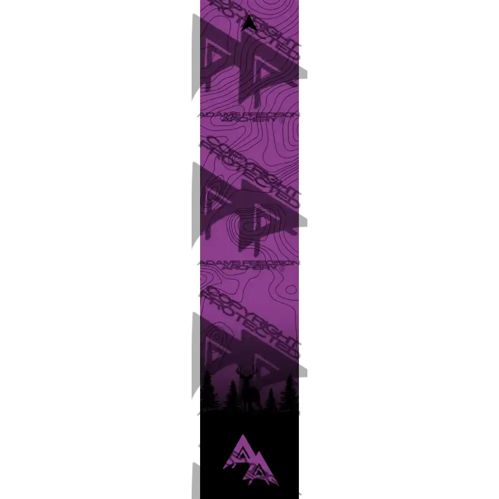 APA GAME SERIES MOONLIT TOPO FADE PURPLE ARROW WRAP