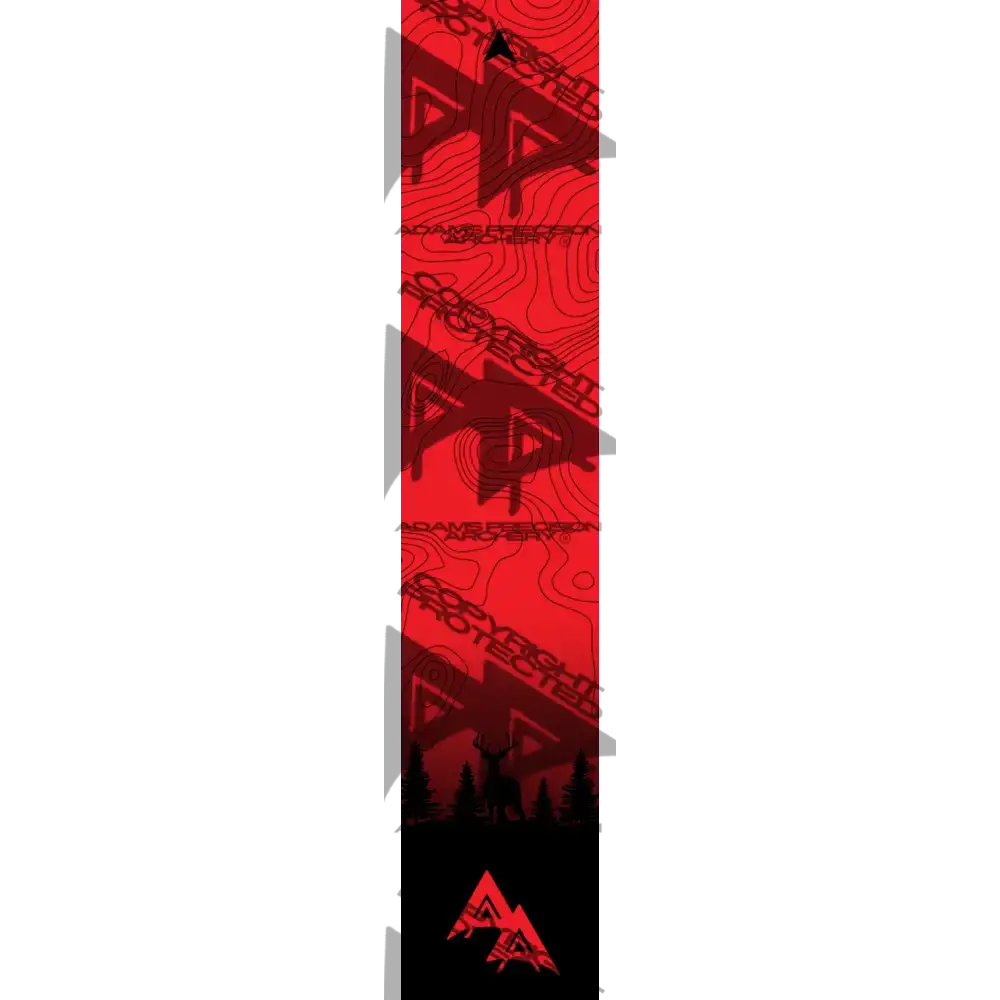 APA GAME SERIES MOONLIT TOPO FADE RED ARROW WRAP