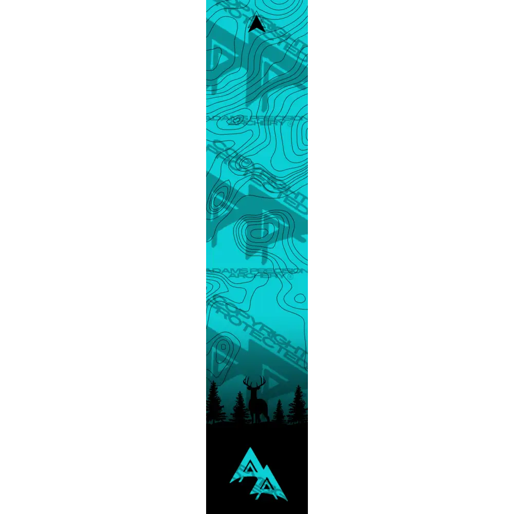 APA GAME SERIES MOONLIT TOPO FADE TEAL ARROW WRAP