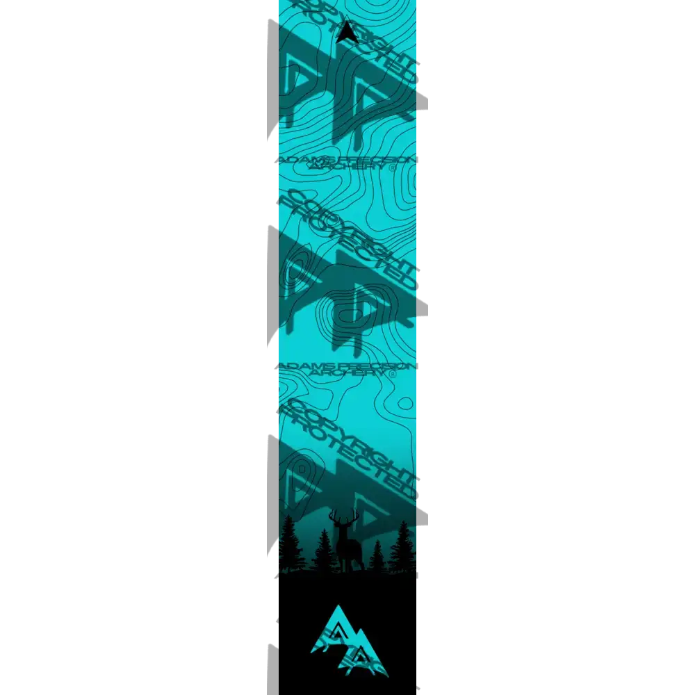 APA GAME SERIES MOONLIT TOPO FADE TEAL ARROW WRAP