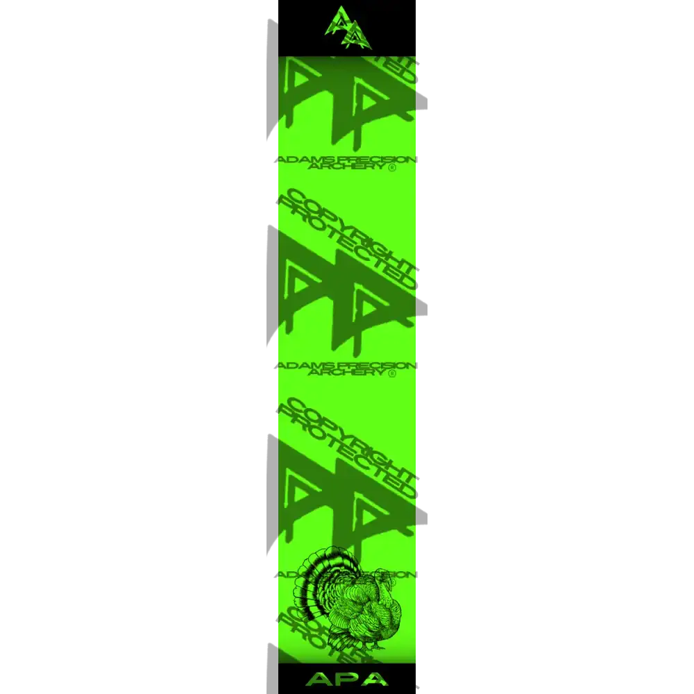APA GAME SERIES TURKEY FLO GREEN ARROW WRAP