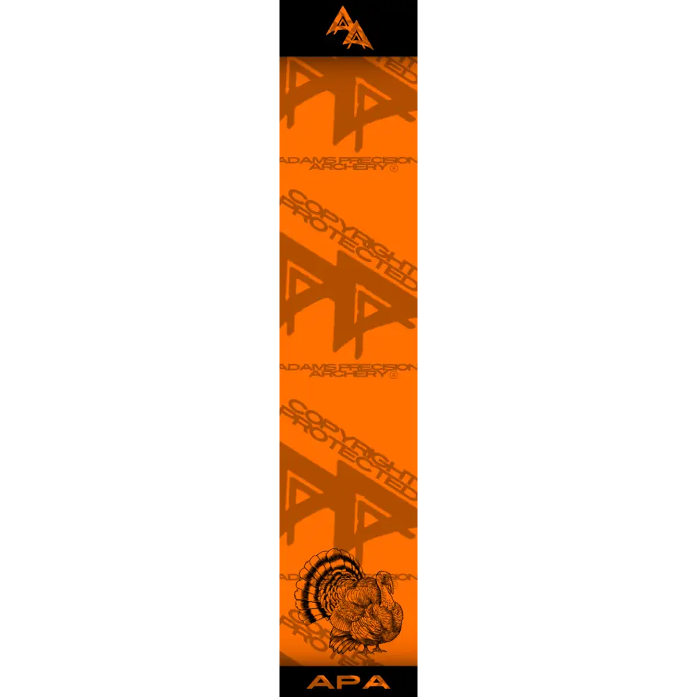 APA GAME SERIES TURKEY FLO ORANGE ARROW WRAP