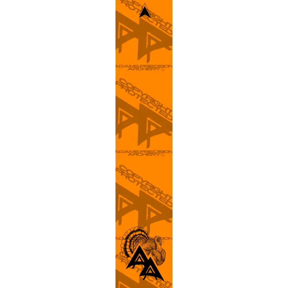 APA GAME SERIES TURKEY FLO ORANGE ARROW WRAP FLUORESCENT / TRADITIONAL