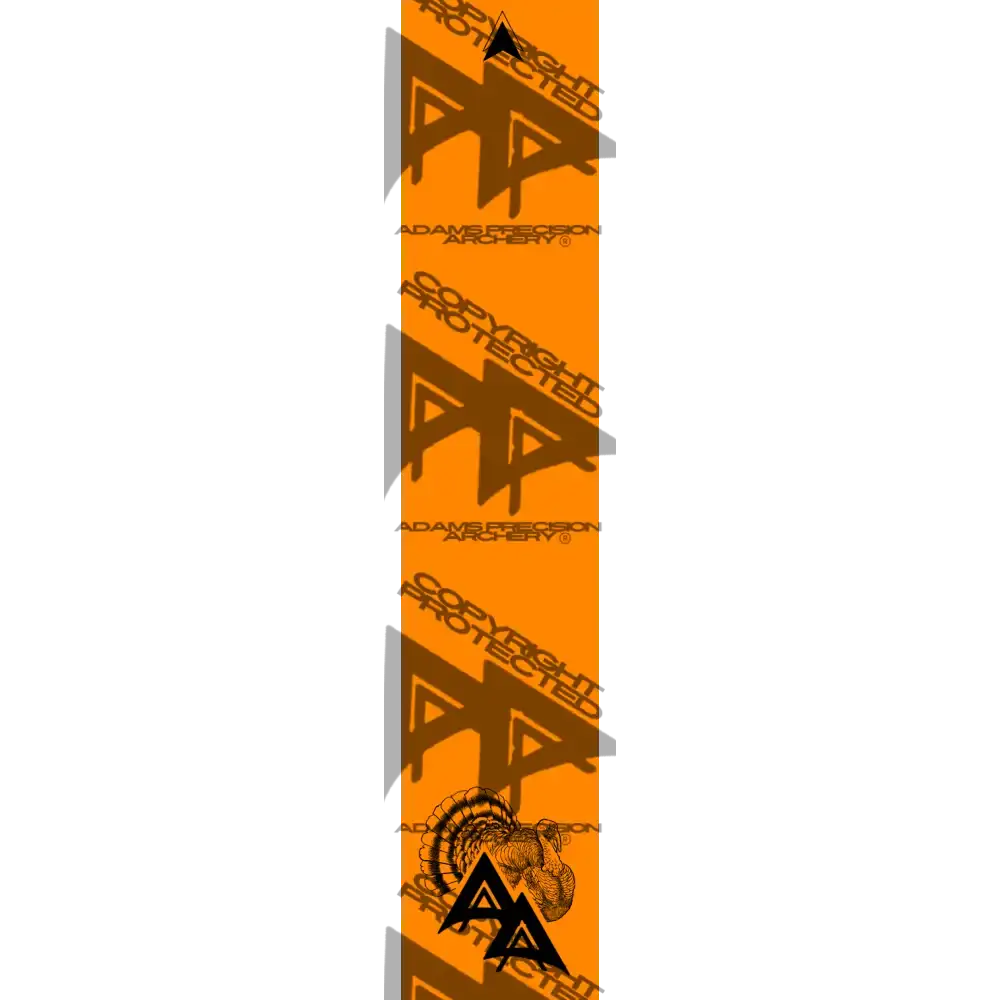 APA GAME SERIES TURKEY FLO ORANGE ARROW WRAP FLUORESCENT / TRADITIONAL