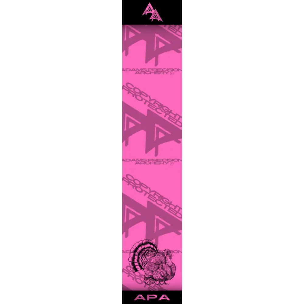 APA GAME SERIES TURKEY FLO PINK ARROW WRAP