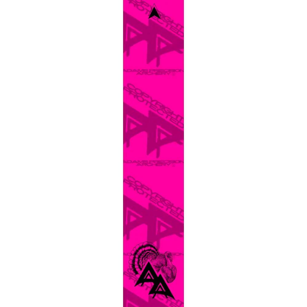 APA GAME SERIES TURKEY FLO PINK ARROW WRAP FLUORESCENT / TRADITIONAL