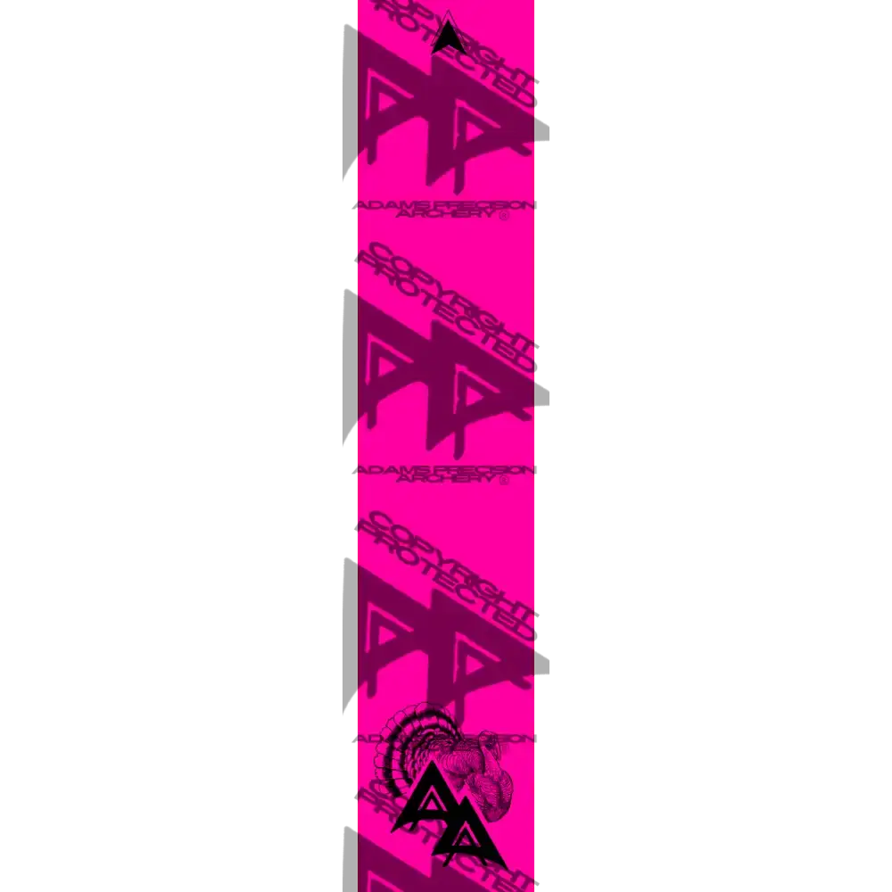 APA GAME SERIES TURKEY FLO PINK ARROW WRAP FLUORESCENT / TRADITIONAL