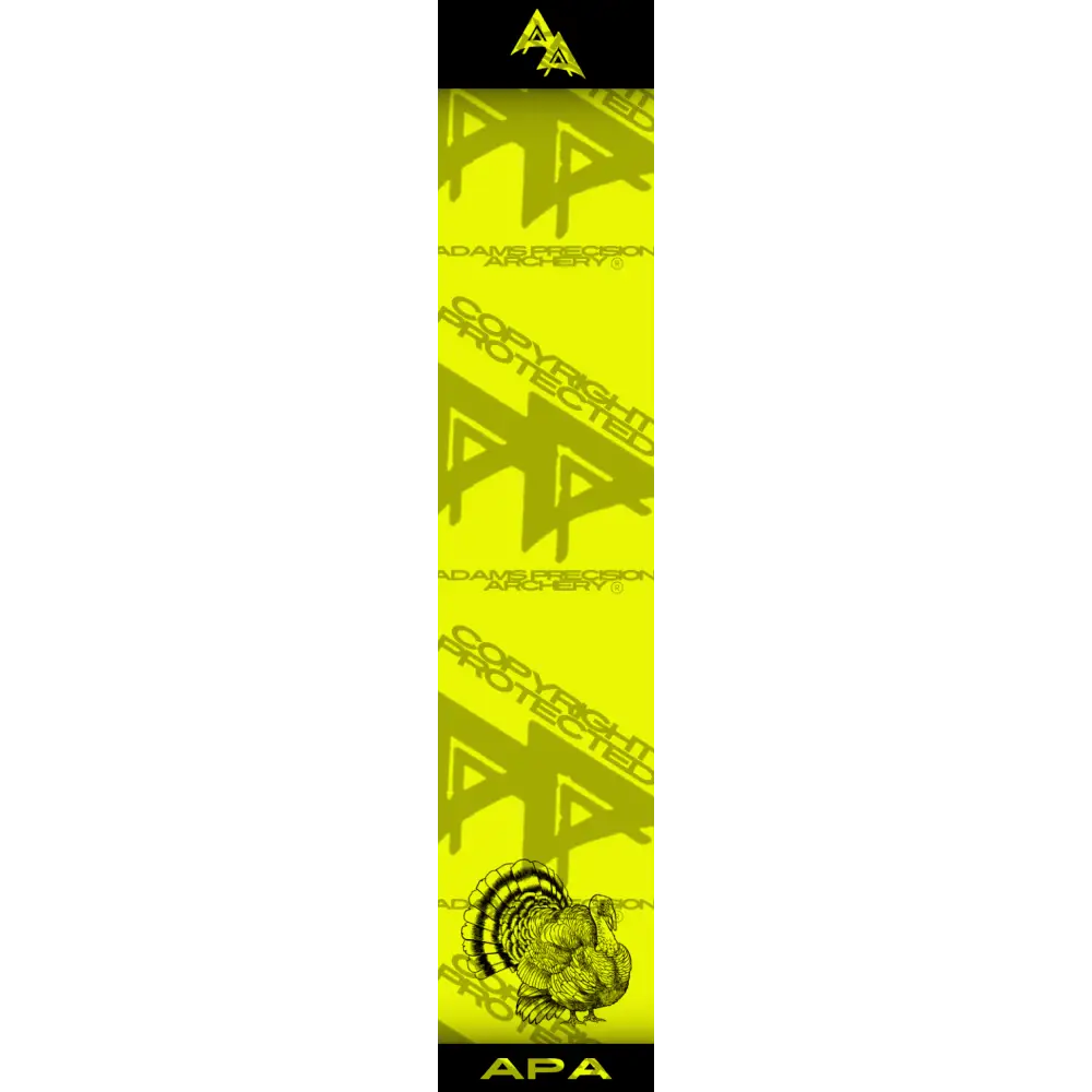 APA GAME SERIES TURKEY FLO YELLOW ARROW WRAP