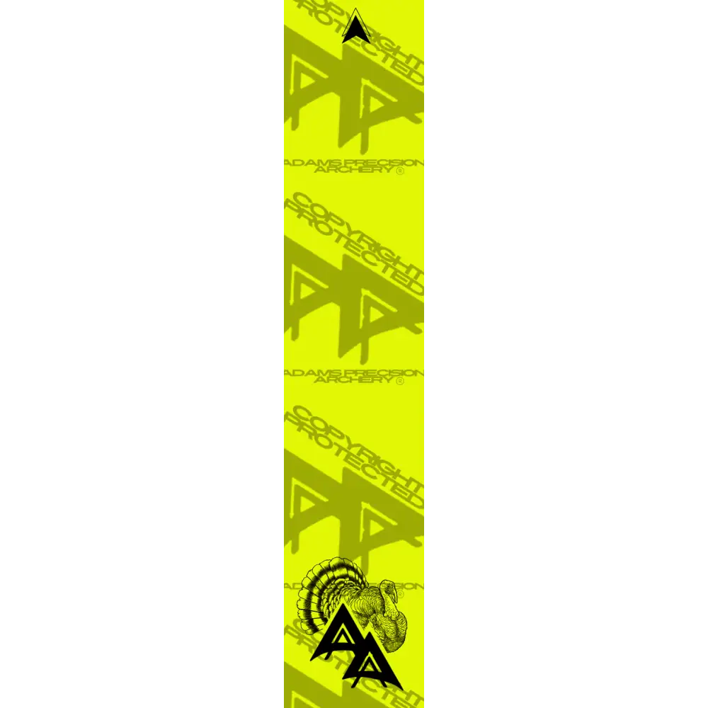 APA GAME SERIES TURKEY FLO YELLOW ARROW WRAP FLUORESCENT / TRADITIONAL