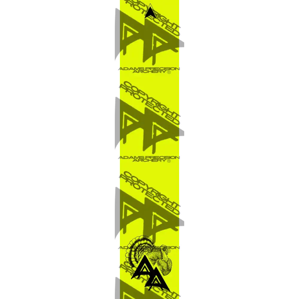 APA GAME SERIES TURKEY FLO YELLOW ARROW WRAP FLUORESCENT / TRADITIONAL