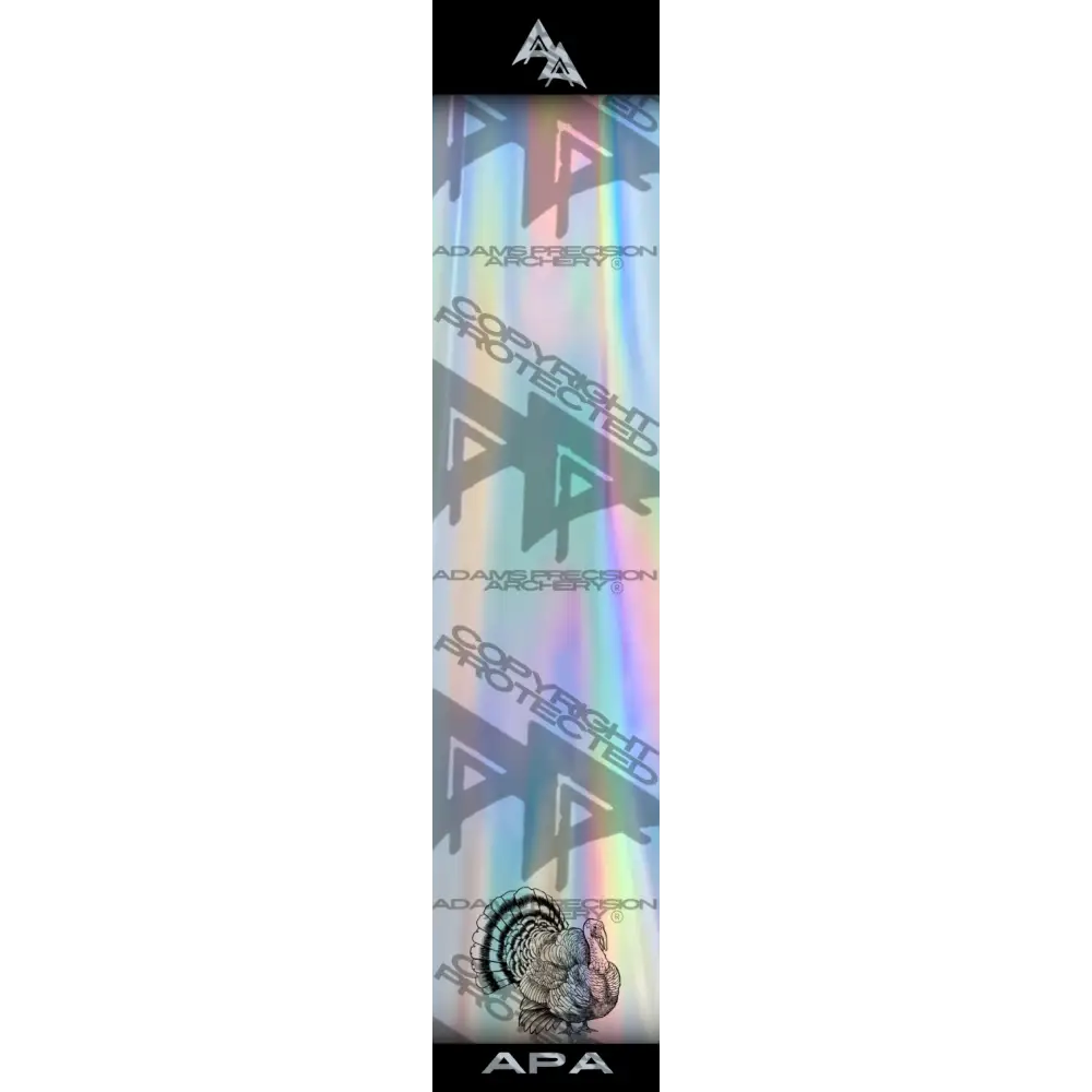 APA GAME SERIES TURKEY HOLOGRAPHIC ARROW WRAP  / TRADITIONAL