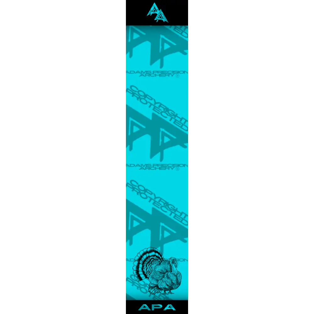 APA GAME SERIES TURKEY TEAL ARROW WRAP