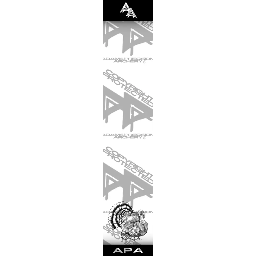 APA GAME SERIES TURKEY WHITE ARROW WRAP