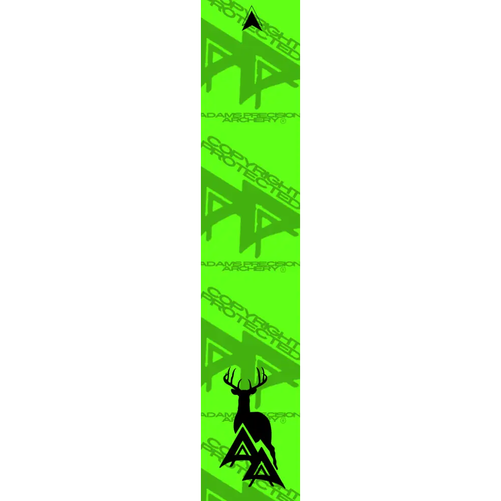 APA GAME SERIES WHITETAIL FLO GREEN ARROW WRAP FLUORESCENT / TRADITIONAL