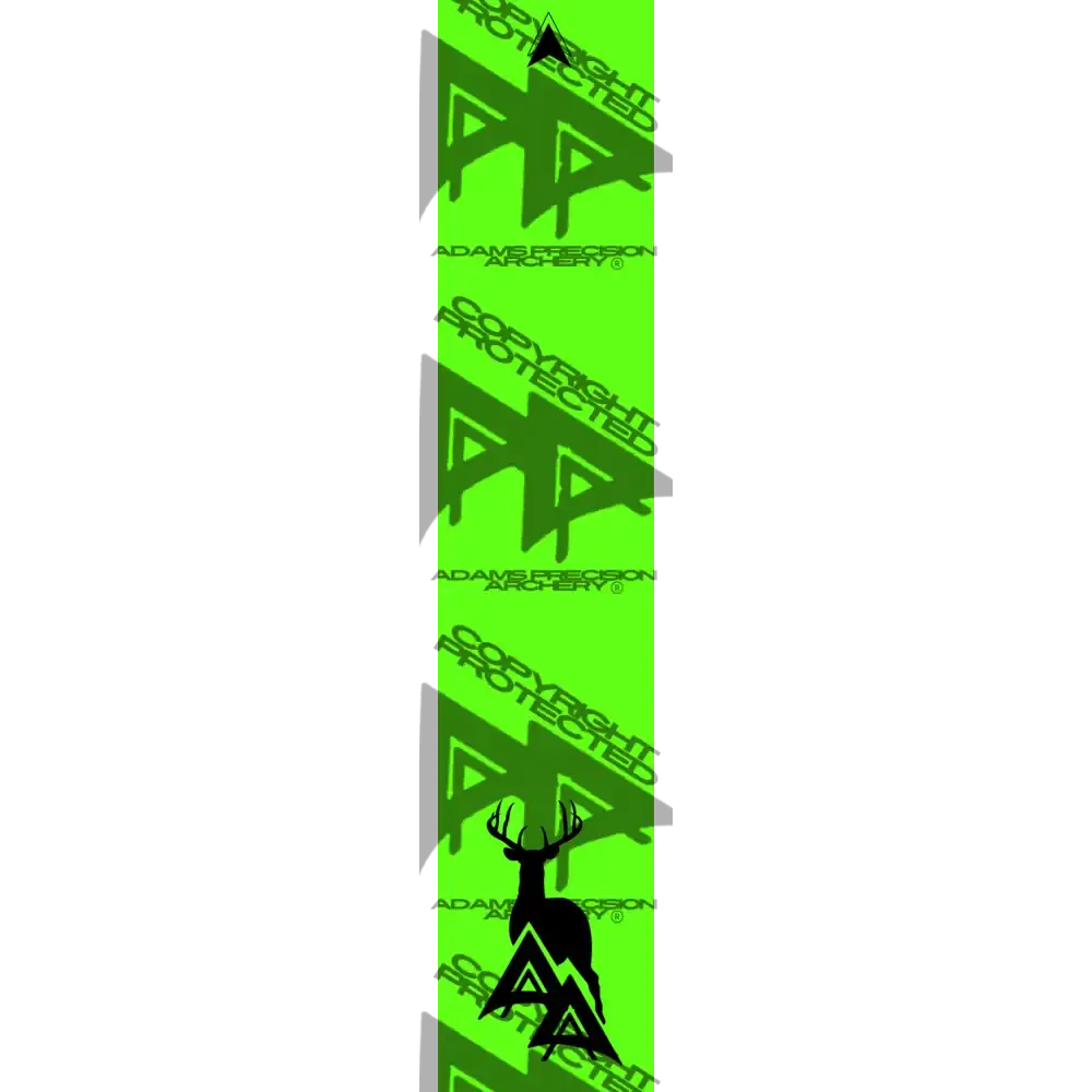 APA GAME SERIES WHITETAIL FLO GREEN ARROW WRAP FLUORESCENT / TRADITIONAL