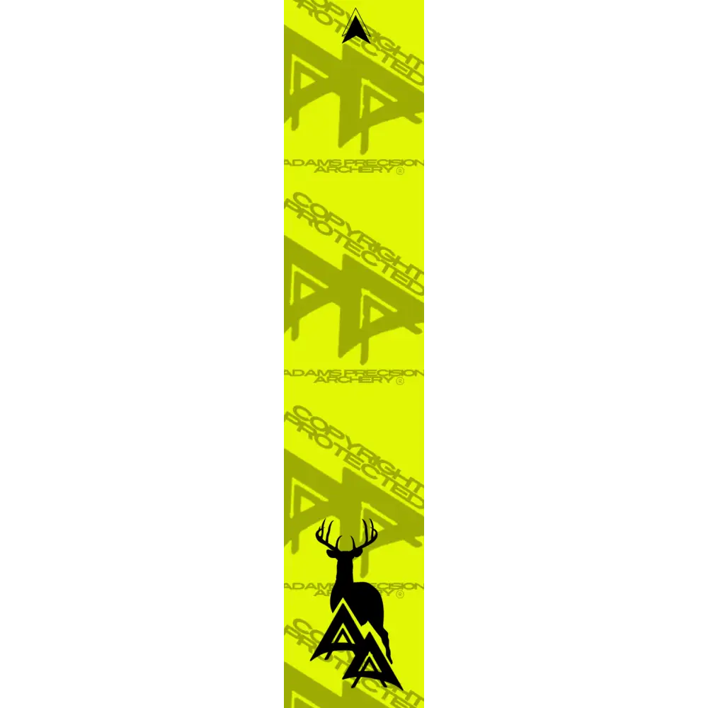 APA GAME SERIES WHITETAIL FLO YELLOW ARROW WRAP FLUORESCENT / TRADITIONAL