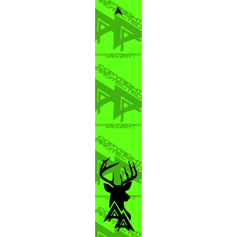 APA GAME SERIES WHITETAIL MOUNT FLO GREEN ARROW WRAP FLUORESCENT / TRADITIONAL