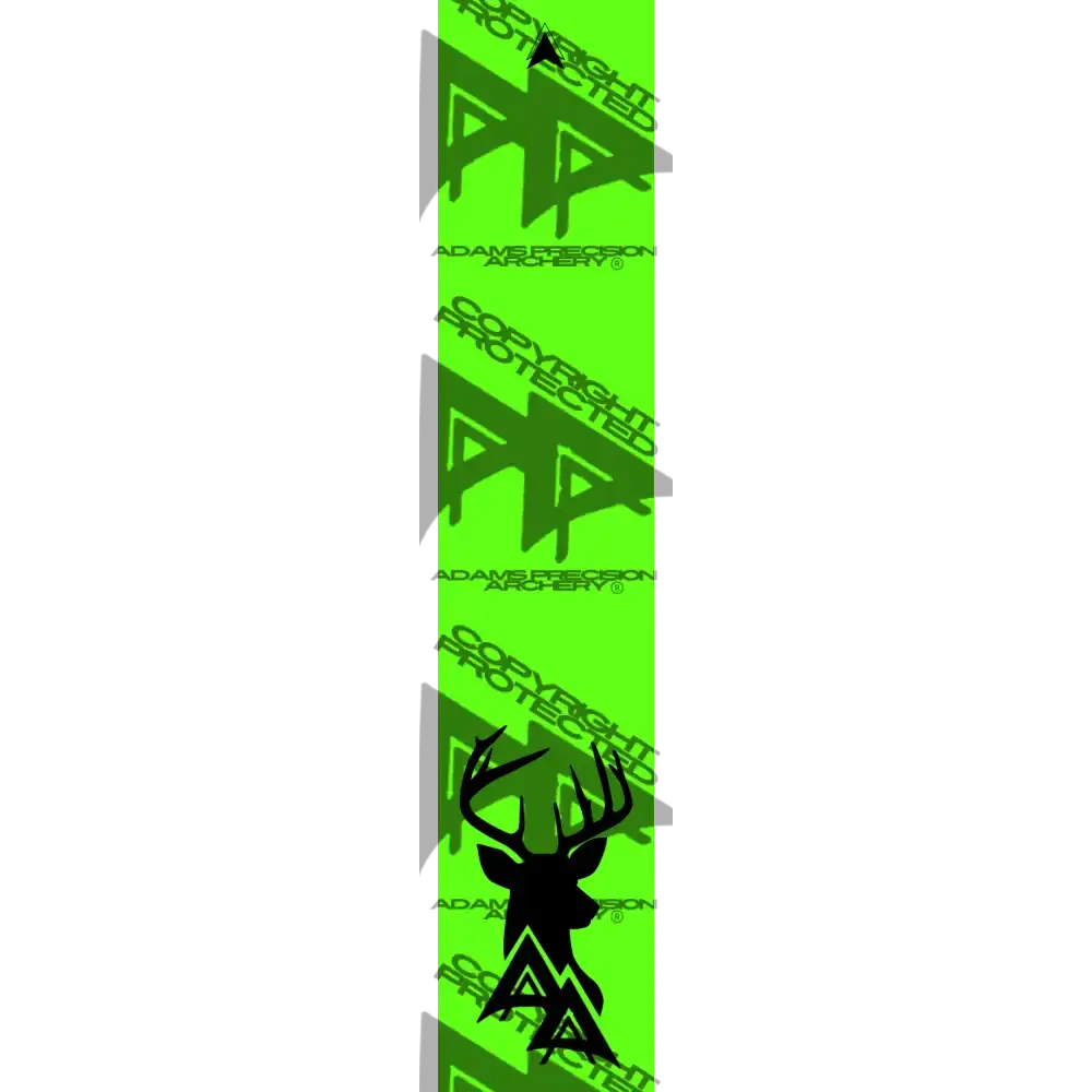 APA GAME SERIES WHITETAIL MOUNT FLO GREEN ARROW WRAP FLUORESCENT / TRADITIONAL