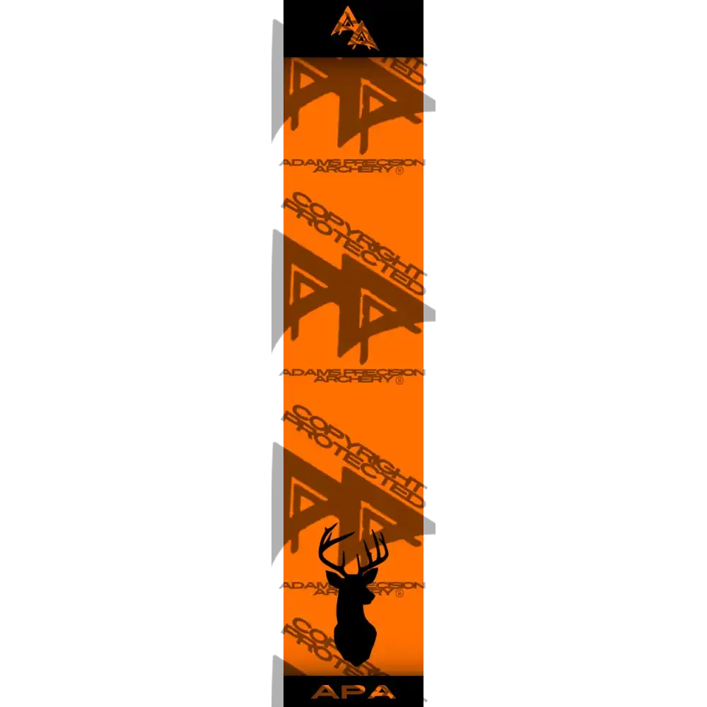 APA GAME SERIES WHITETAIL MOUNT FLO ORANGE ARROW WRAP