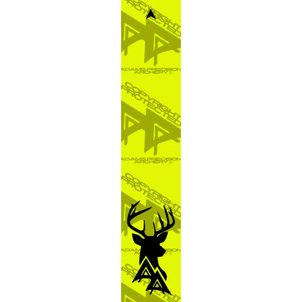 APA GAME SERIES WHITETAIL MOUNT FLO YELLOW ARROW WRAP FLUORESCENT / TRADITIONAL