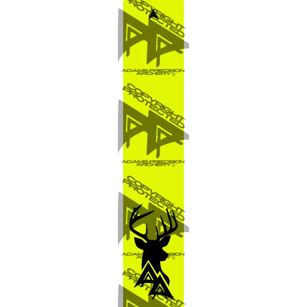 APA GAME SERIES WHITETAIL MOUNT FLO YELLOW ARROW WRAP FLUORESCENT / TRADITIONAL