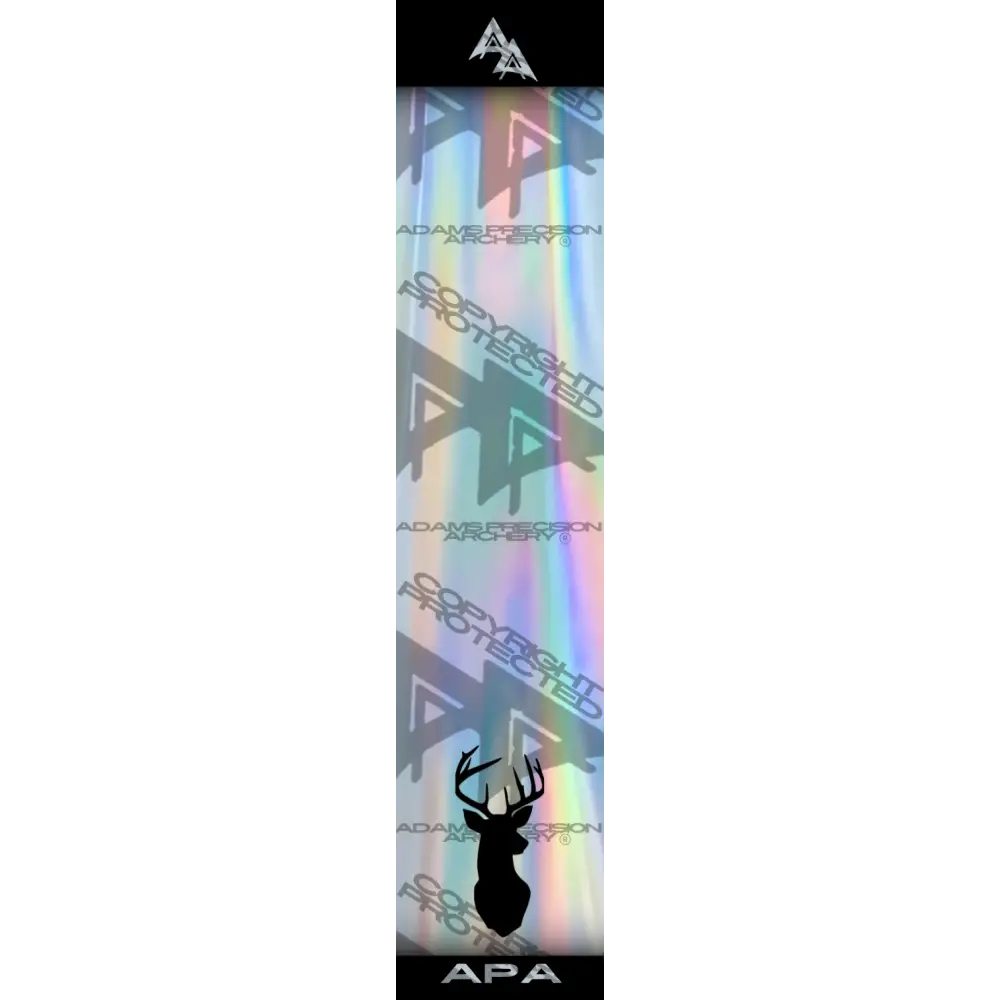 APA GAME SERIES WHITETAIL MOUNT HOLOGRAPHIC ARROW WRAP  / TRADITIONAL