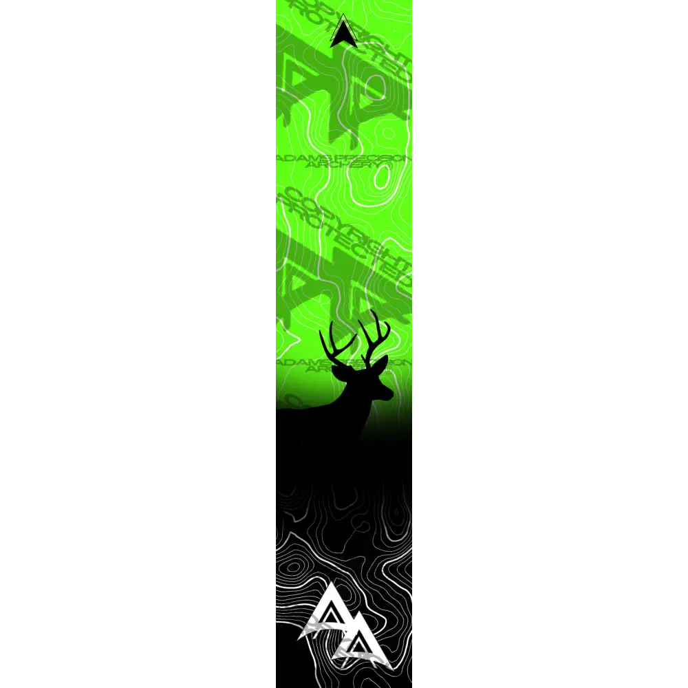 APA GAME SERIES WHITETAIL TOPO FADE GREEN ARROW WRAP