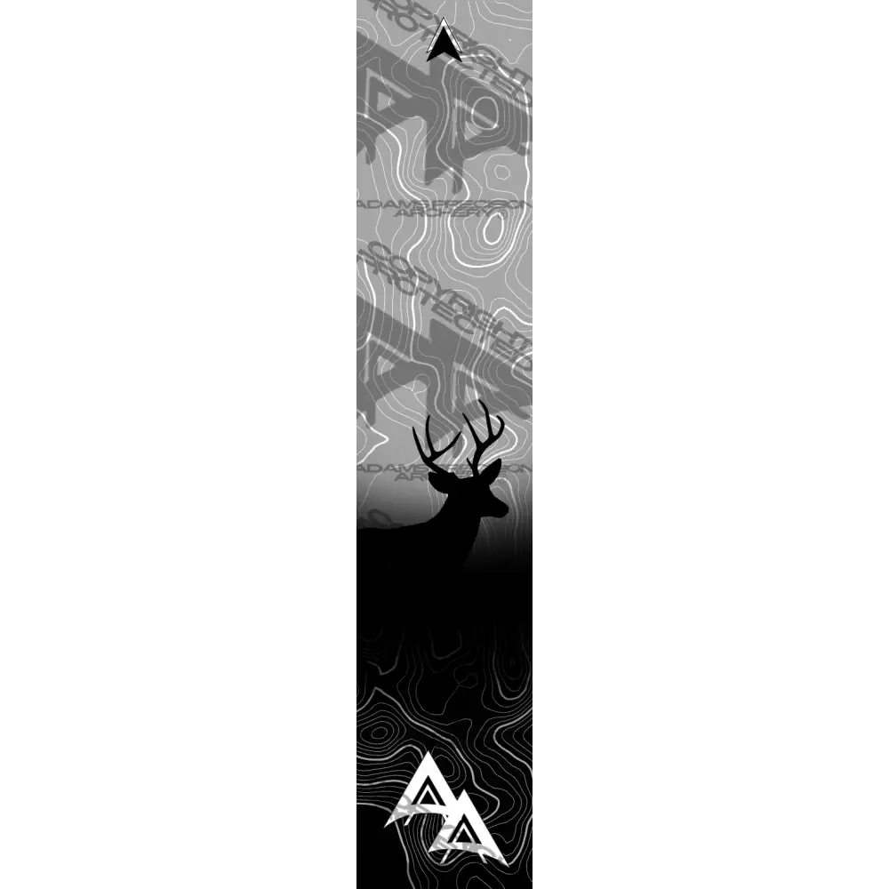 APA GAME SERIES WHITETAIL TOPO FADE GREY ARROW WRAP