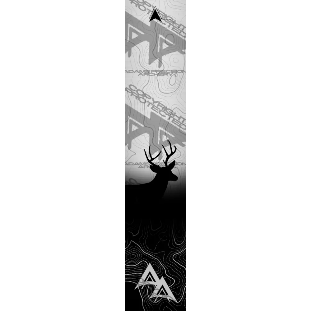 APA GAME SERIES WHITETAIL TOPO FADE METALLIC SILVER ARROW WRAP