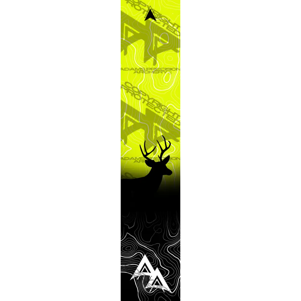 APA GAME SERIES WHITETAIL TOPO FADE YELLOW ARROW WRAP