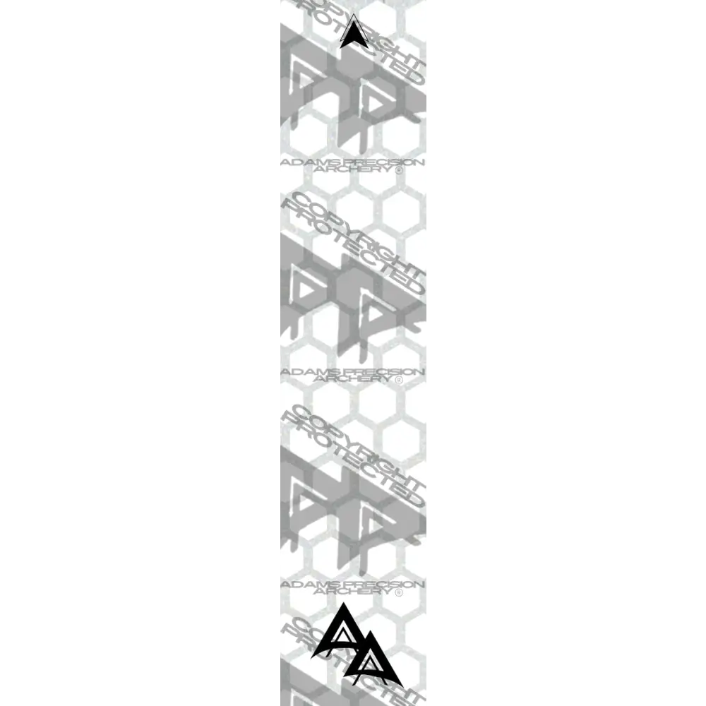 APA GHOST WHITE SERIES ARROW WRAPS - REFLECTIVE HEX FILLED REFLECTIVE