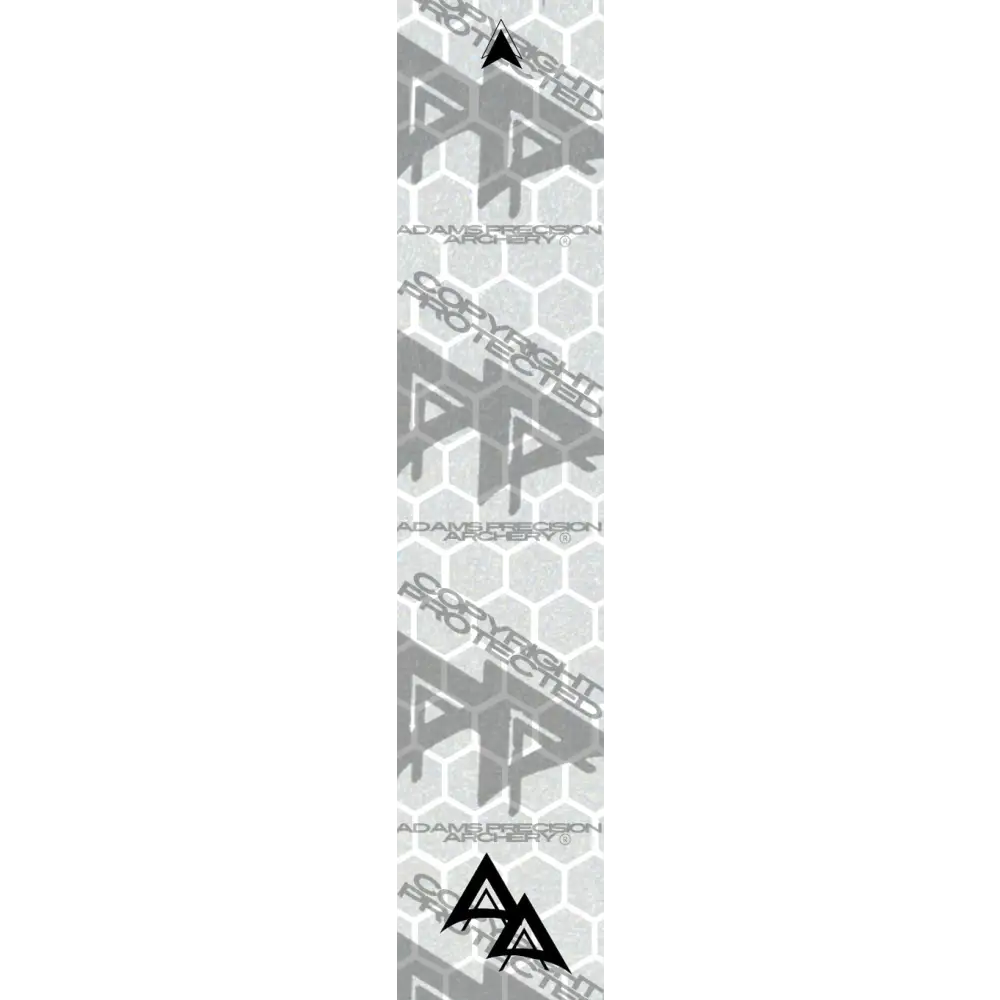 APA GHOST WHITE SERIES ARROW WRAPS - REFLECTIVE HEX OUTLINE REFLECTIVE